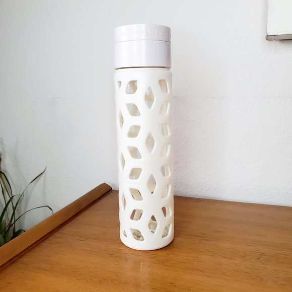 lululemon athletica Other - Lululemon Glass Water Bottle Light Light Pink/Cream Color Workout Drinkware Gym